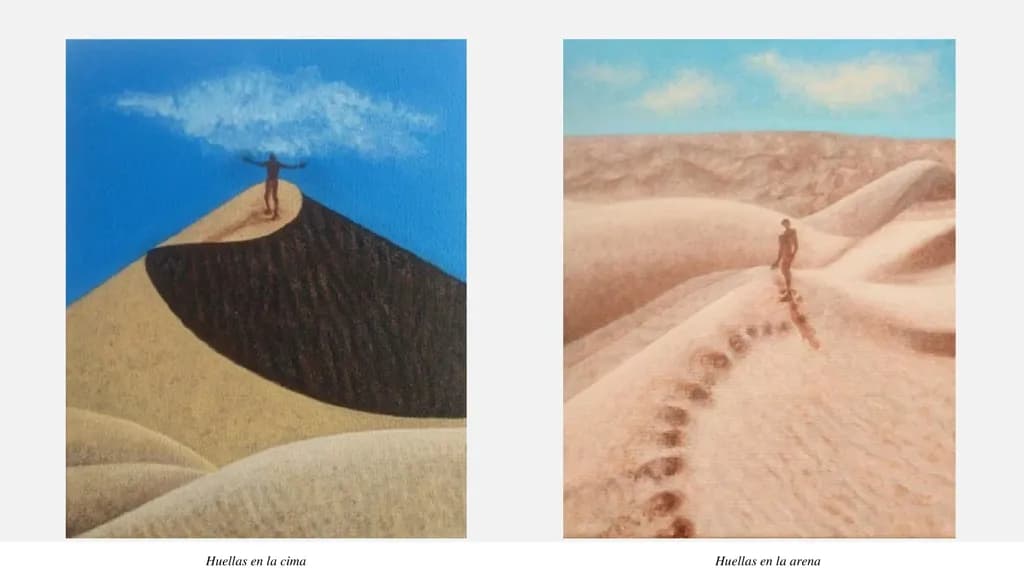 Desert Footprints Diptych