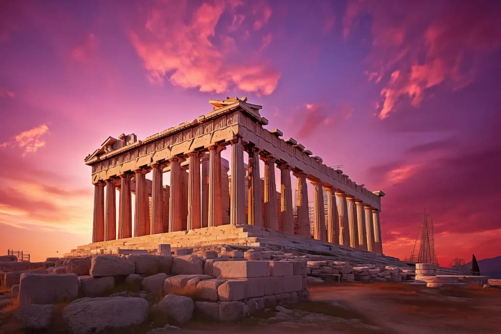 Sunset at the Parthenon