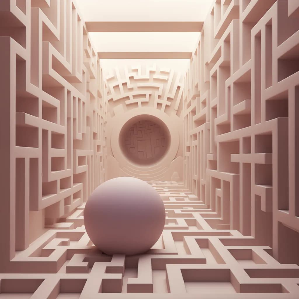 Maze with Mauve Ball