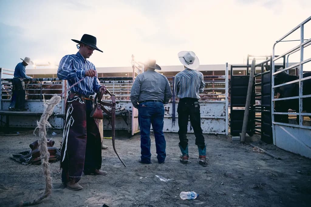 Rodeo Ready: The Spirit of Cowboys in Action and Preparation