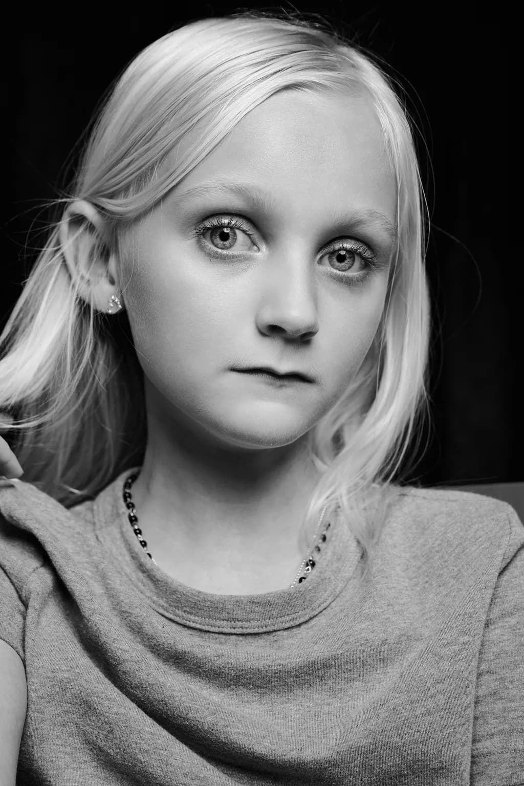 Whispers of Innocence: A Monochrome Portrait of Childhood's Depth