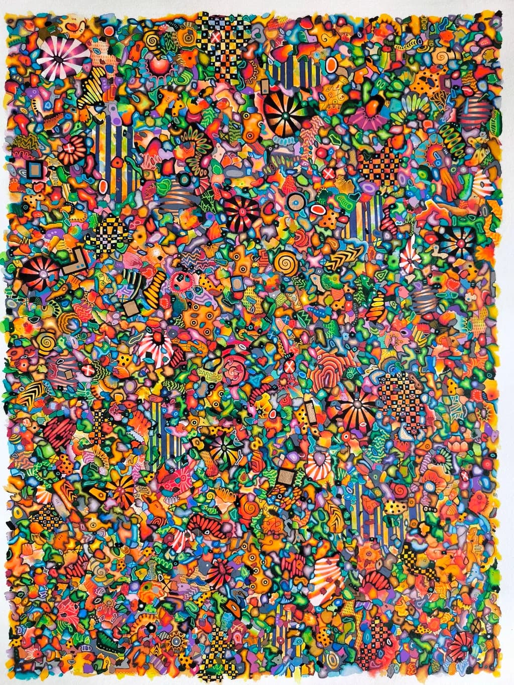 Vibrant Whirlwind: A Kaleidoscope of Color and Form