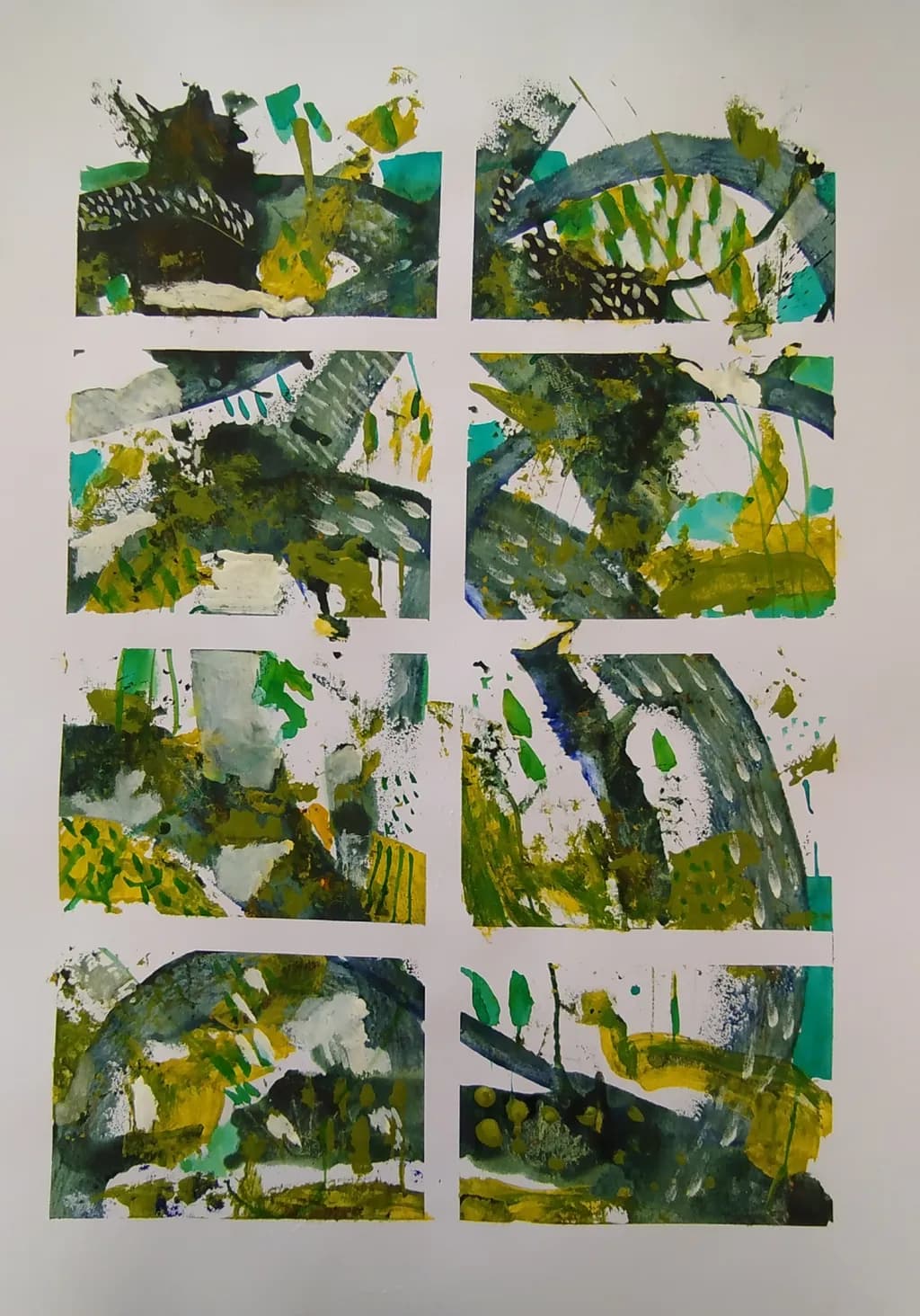 Vibrant Layers of Nature: An Abstract Exploration in Color and Texture