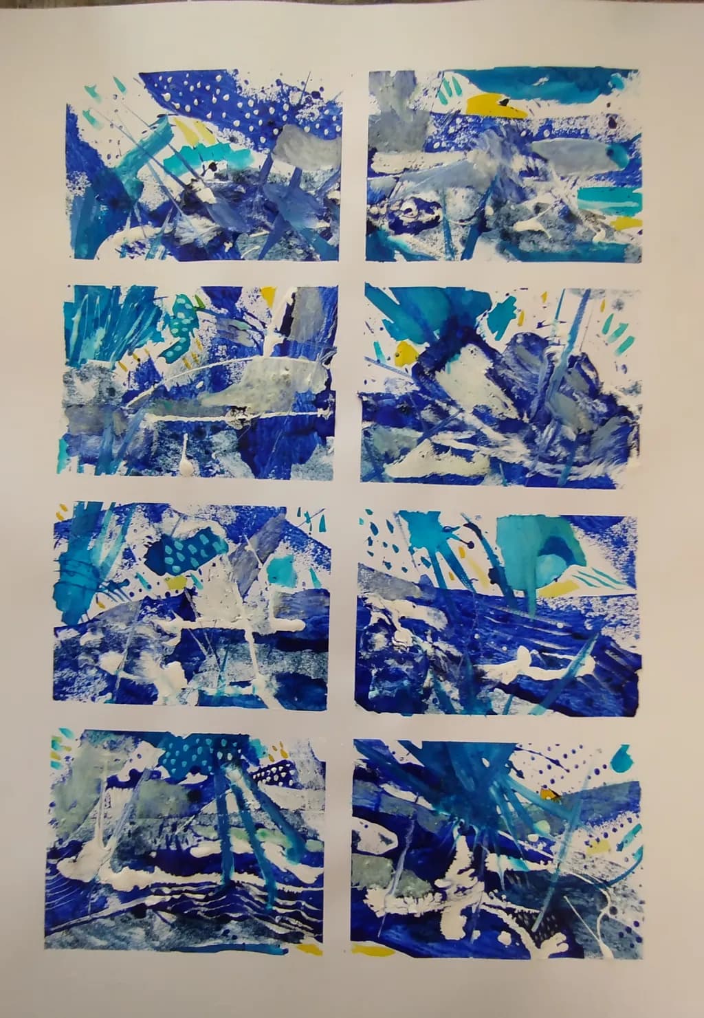 Oceanic Whispers: An Abstract Journey Through Blue Textures and Patterns
