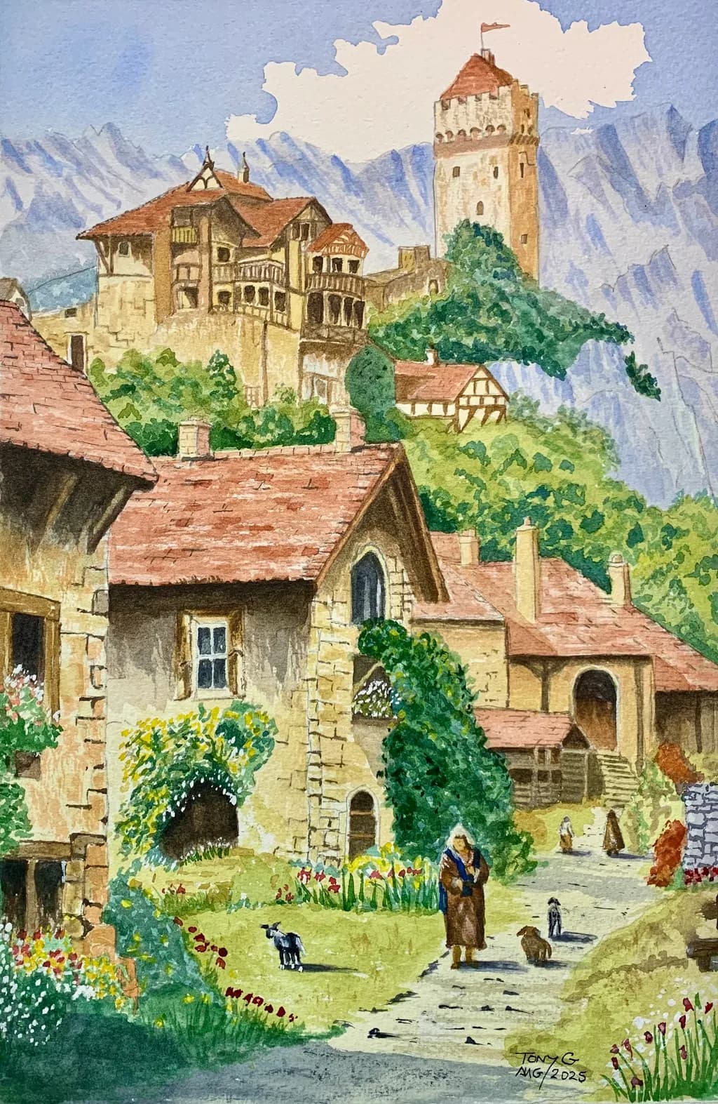 Whispers of the Past: A Serene Village Amidst Majestic Mountains