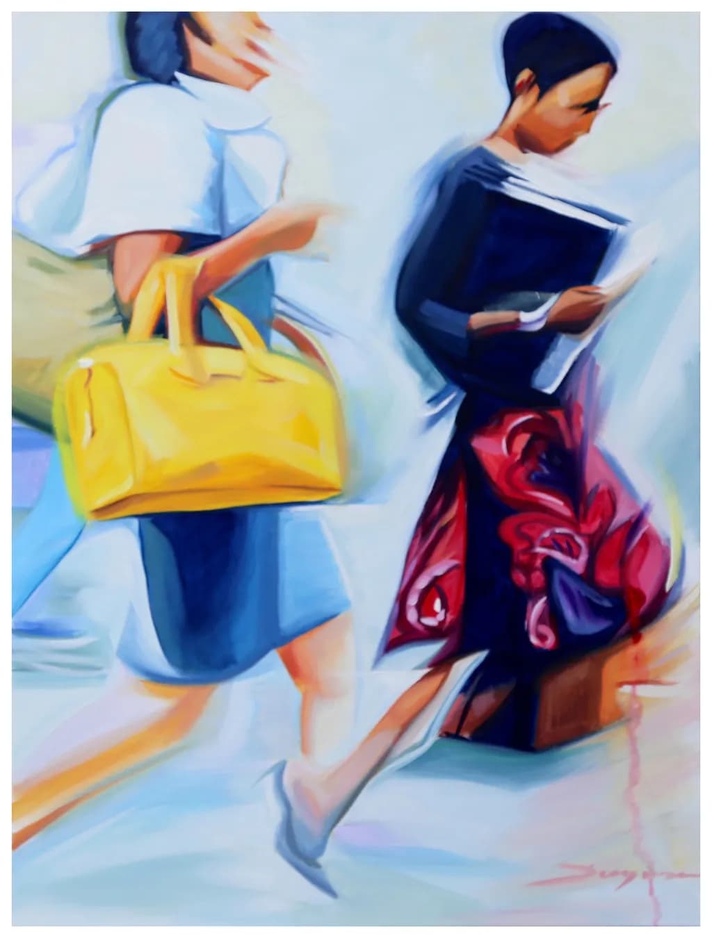 Urban Elegance: A Vibrant Dance of Modern Women in Motion