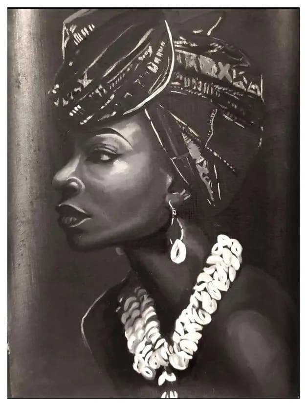 Ethereal Elegance: A Portrait of Strength and Grace in Monochrome