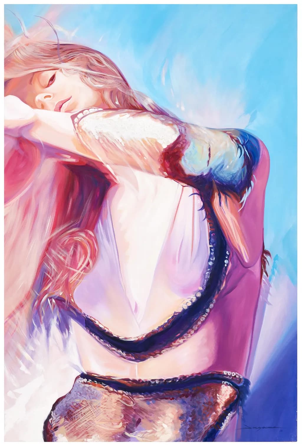 Ethereal Embrace: A Dance of Color and Light in Contemporary Art