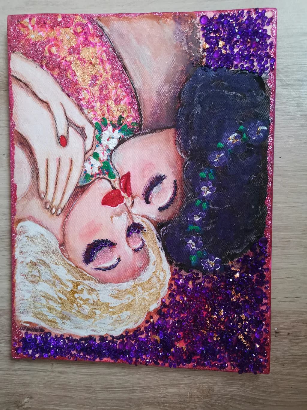 Embrace of Colors: A Vibrant Celebration of Love and Intimacy
