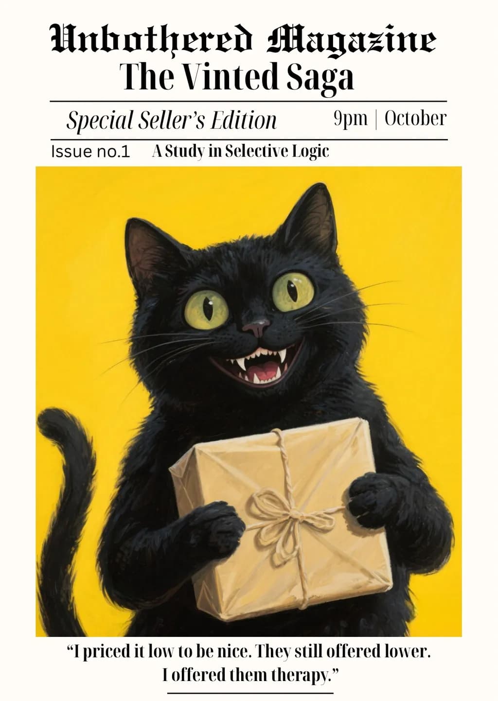 Whimsical Whiskers: A Cat's Comedic Take on Negotiation