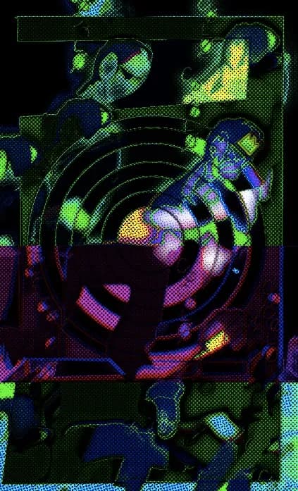 Vibrant Echoes: A Dance of Color and Form in Abstract Expressionism