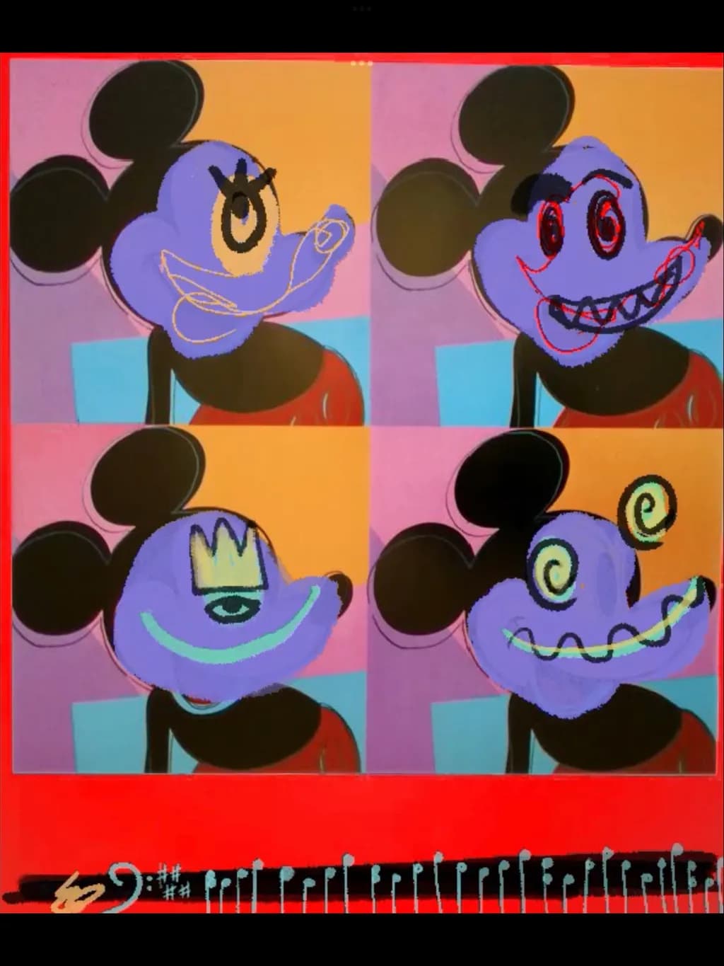 Whimsical Chaos: A Playful Reimagining of Iconic Mouse Characters