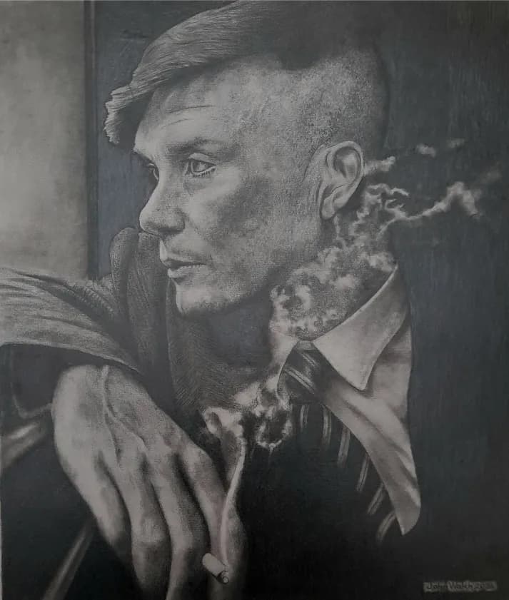 Contemplative Elegance: A Monochrome Portrait of Style and Expression