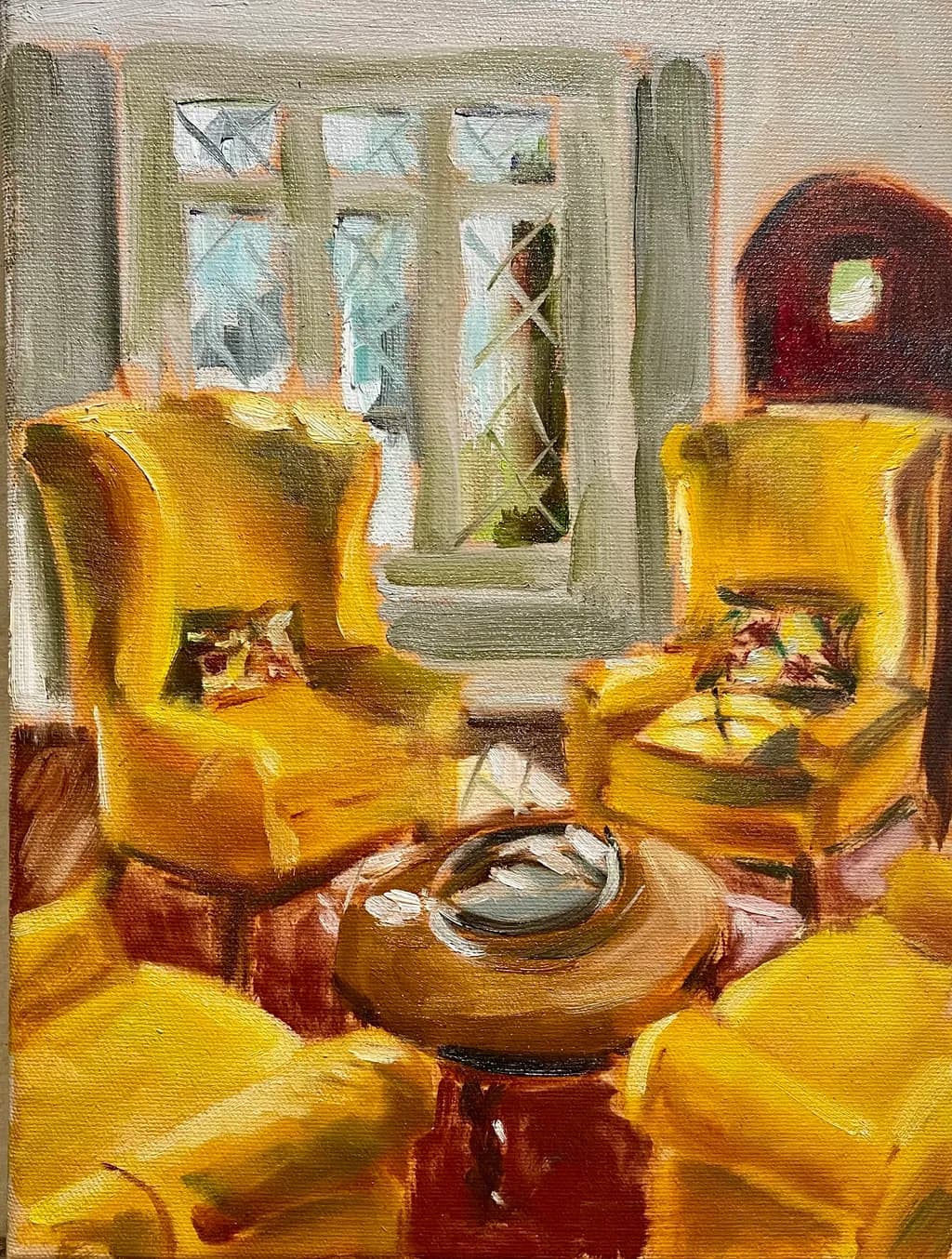 Yellow Armchairs Gathering