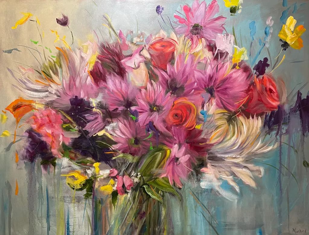 Vibrant Symphony: A Floral Dance of Color and Light