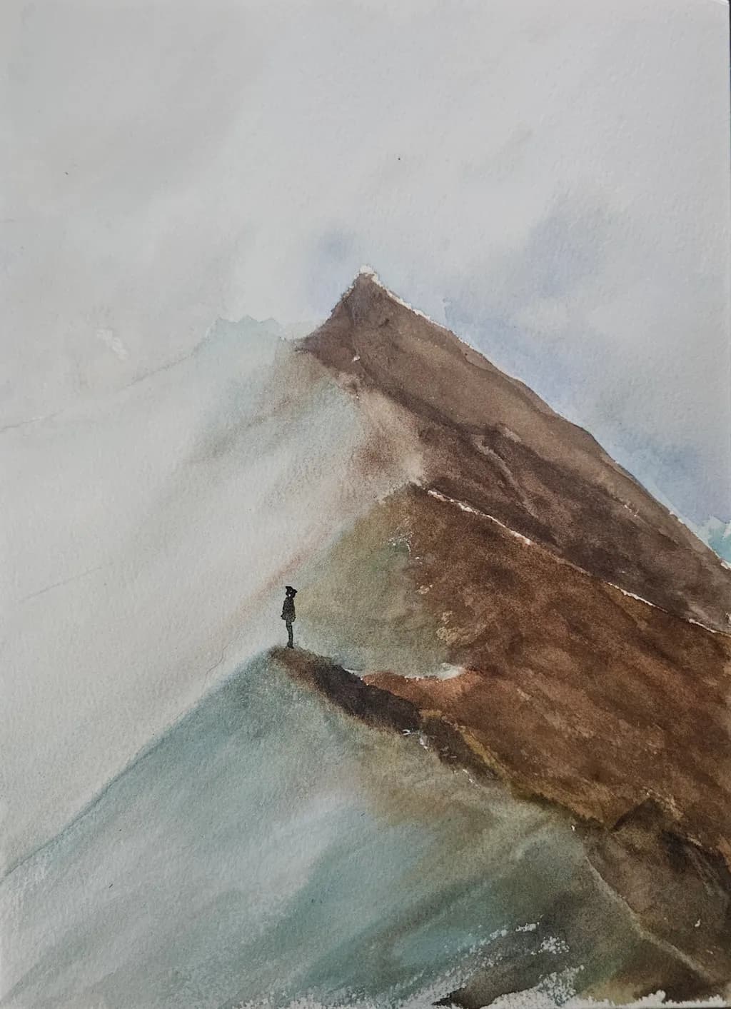 Whispers of Solitude: A Journey Through Misty Peaks