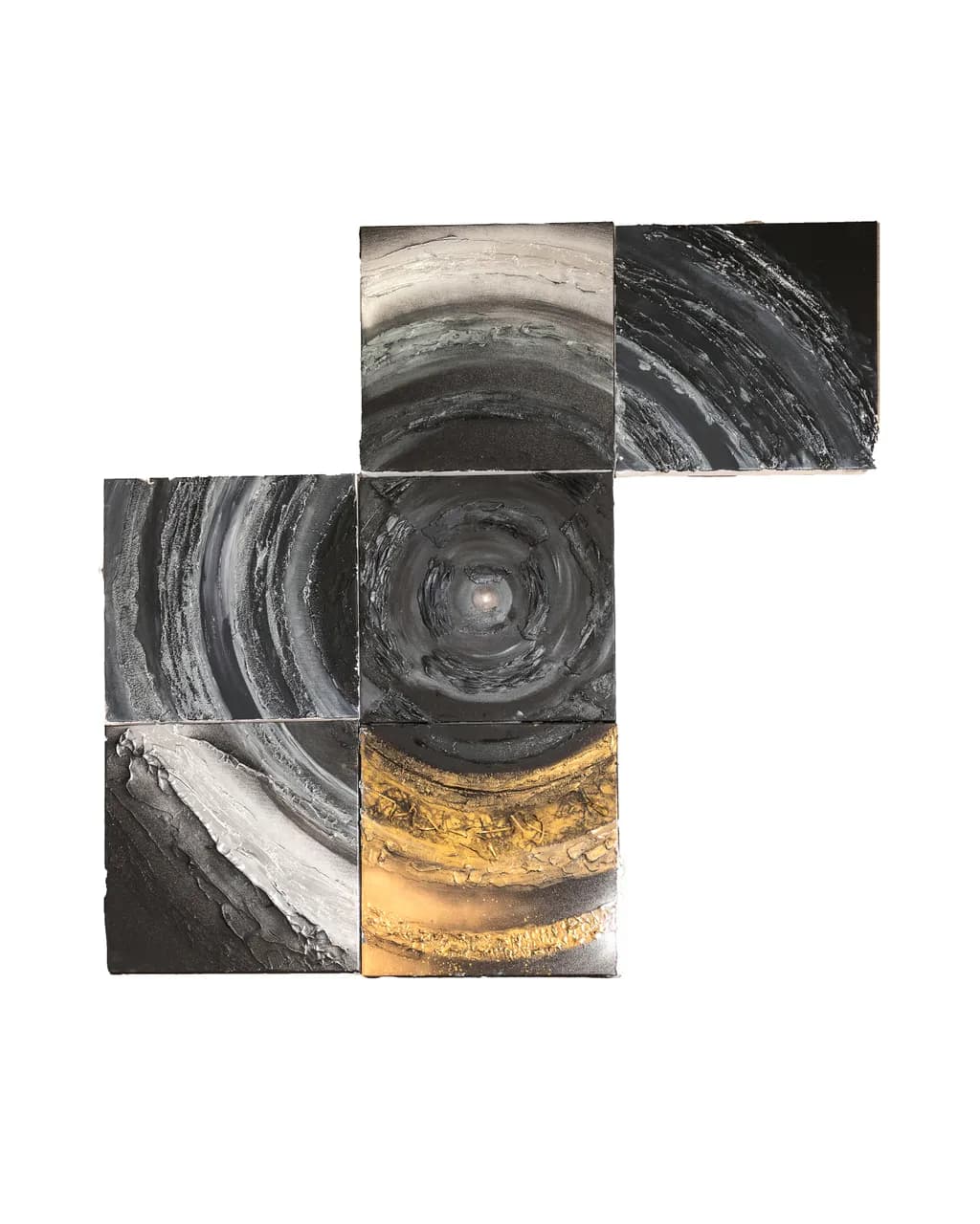 Ethereal Whirls: A Monochrome Journey Through Geometric Abstraction