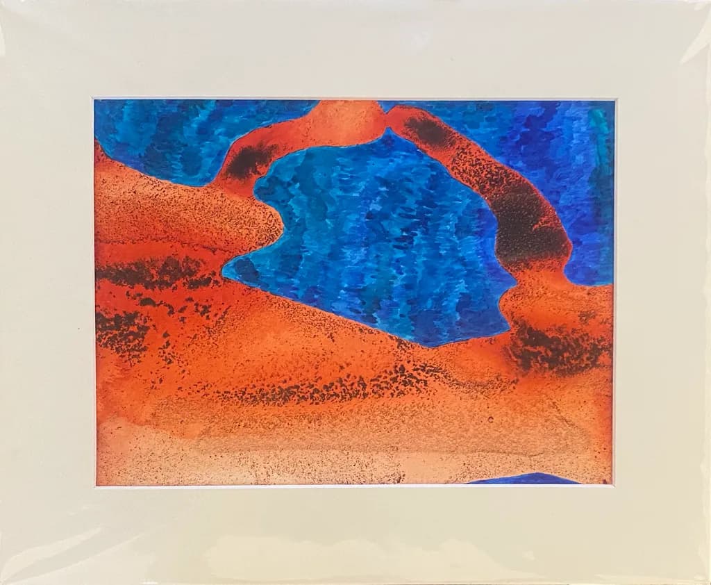 Vibrant Interplay: Exploring Color and Texture in Mixed Media Landscapes