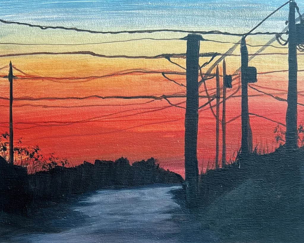 Sunset Powerlines