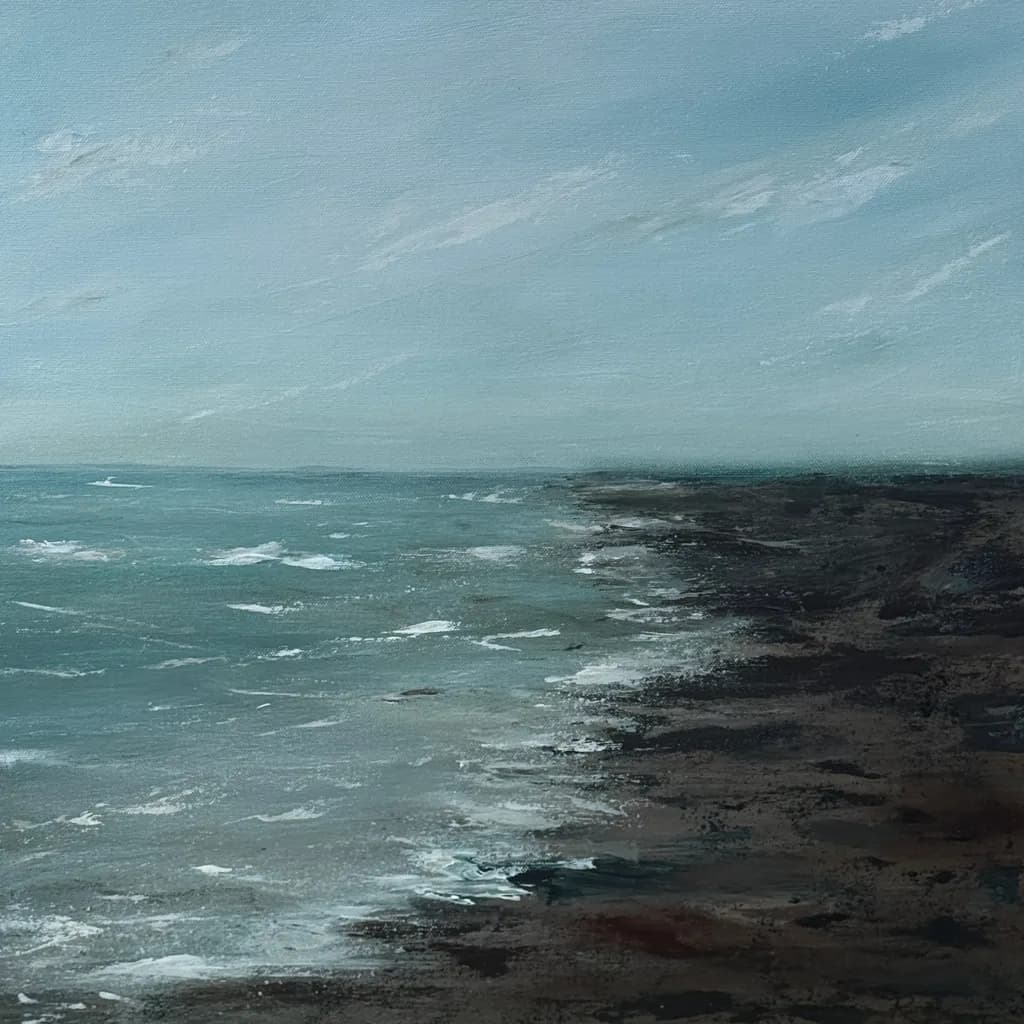Whispers of the Ocean: A Serene Coastal Horizon