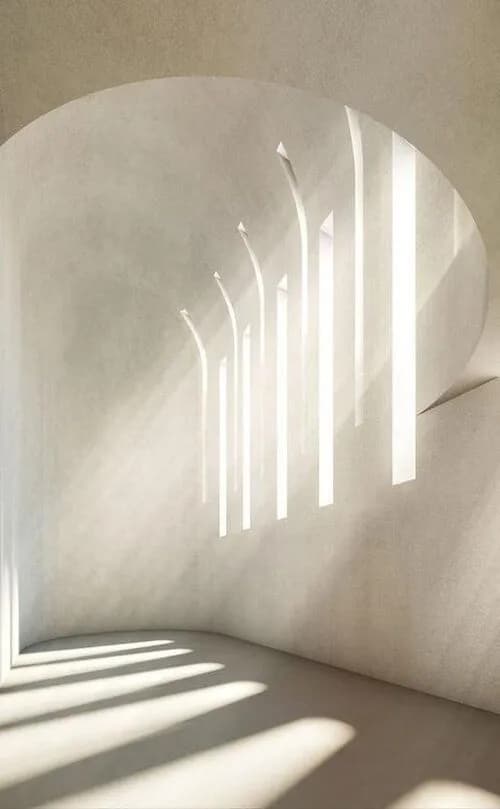 Whispers of Light: A Minimalist Sanctuary of Shadows and Shapes
