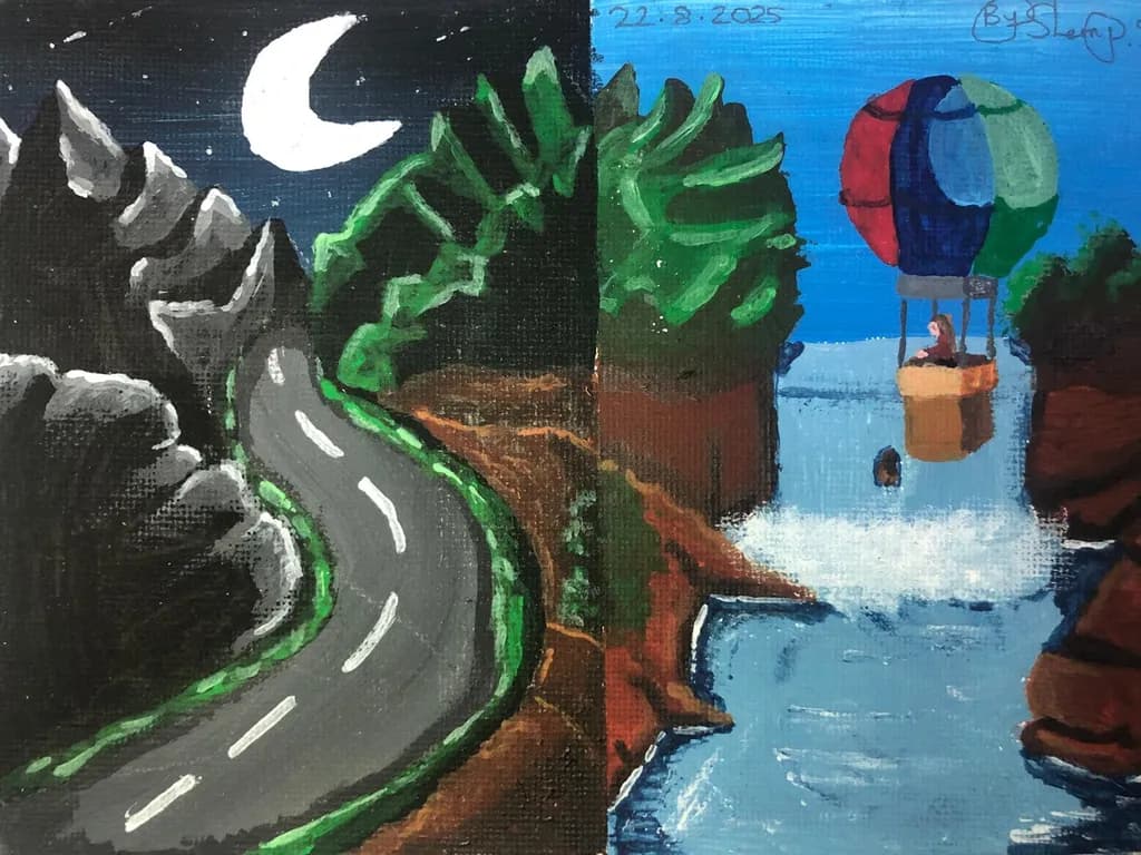 Journey Between Worlds: A Night and Day Adventure in Nature's Embrace