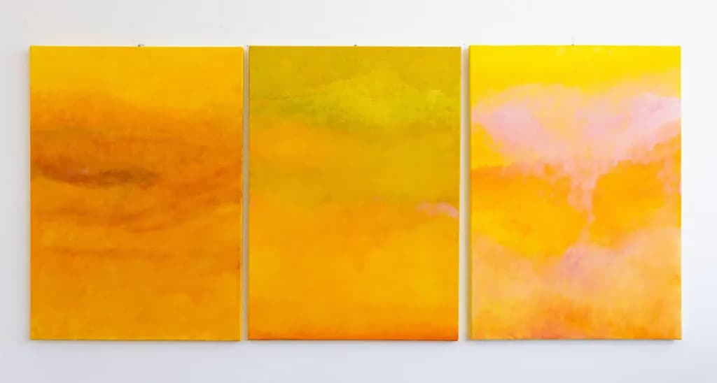 Golden Horizons: A Triptych of Warmth and Light