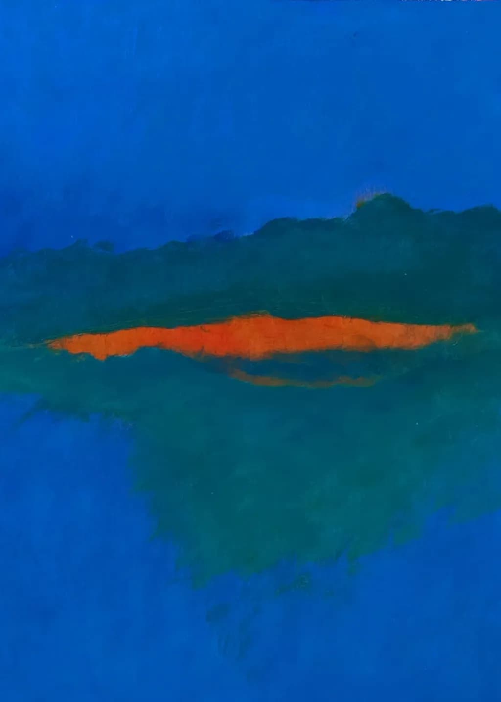 Vibrant Horizons: A Dance of Blue and Orange Serenity