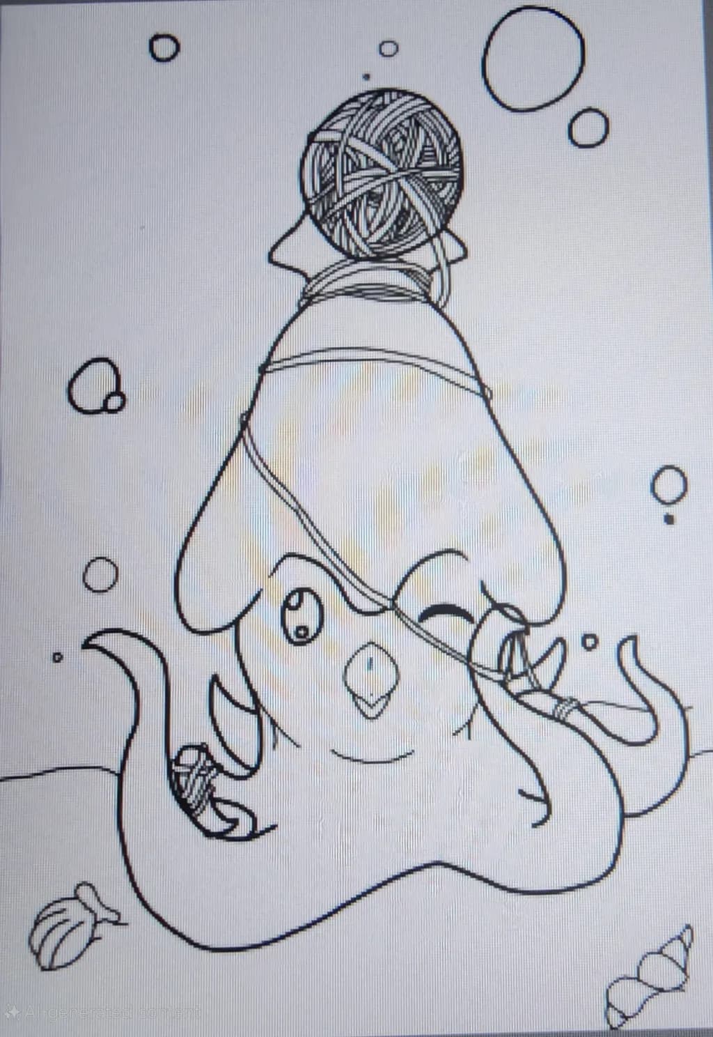 Whimsical Octopus with Yarn: A Playful Underwater Adventure