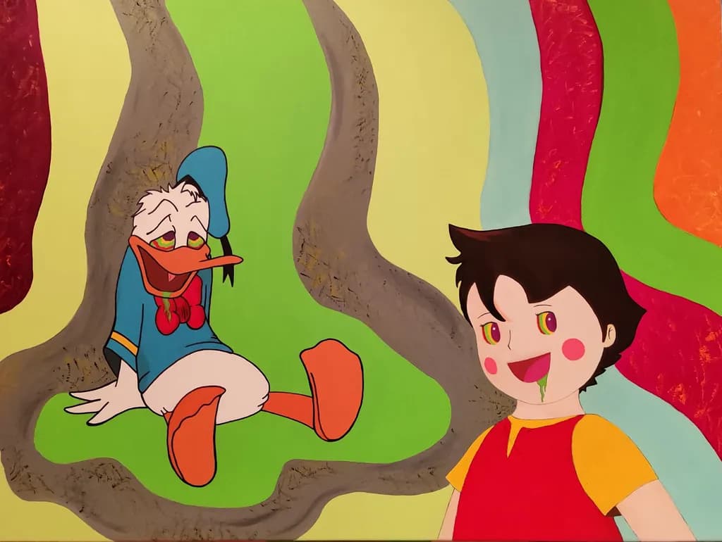 Trippy Duck and Child
