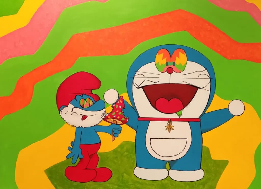 Psychedelic Mushroom Characters
