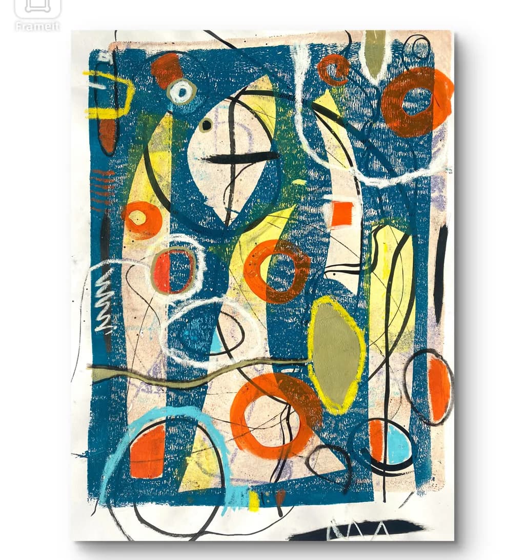 Vibrant Harmony: An Abstract Dance of Color and Form