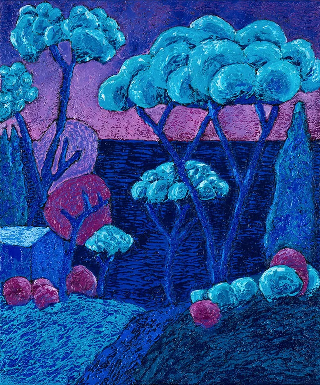 Small Trees at Dusk
