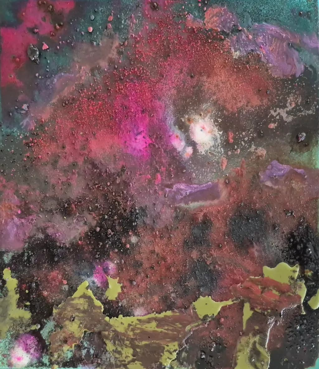 Textured Encaustic Landscape