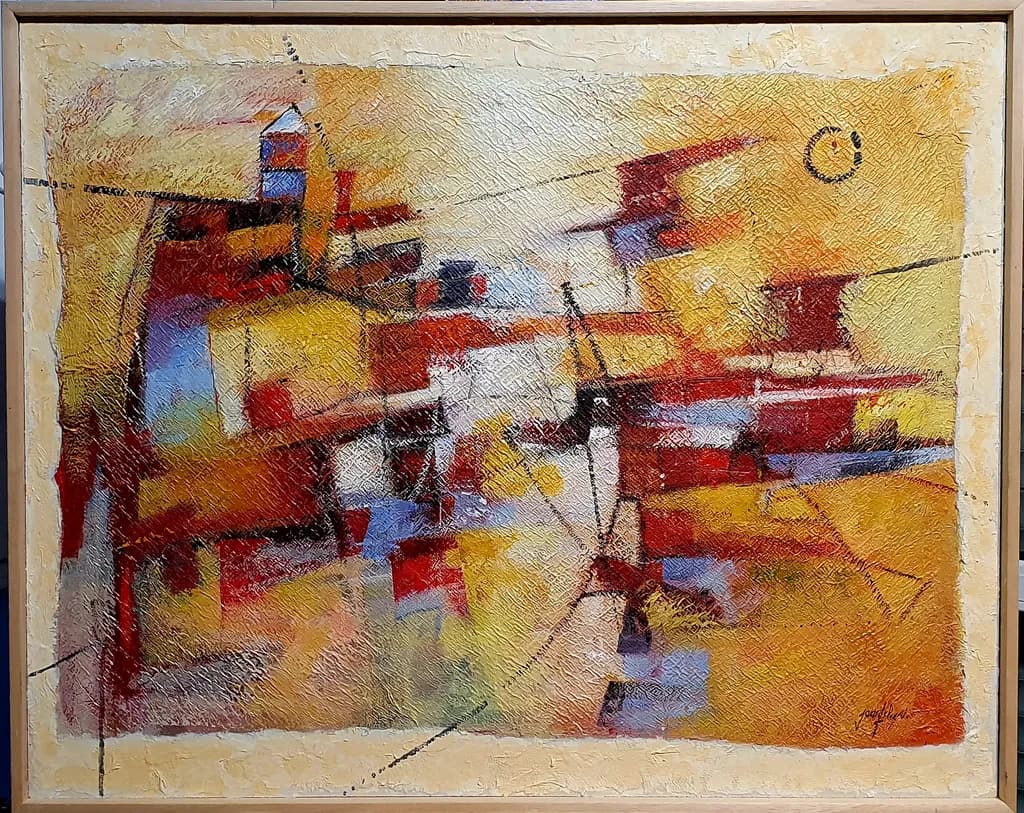Vibrant Harmony: An Abstract Journey Through Color and Form