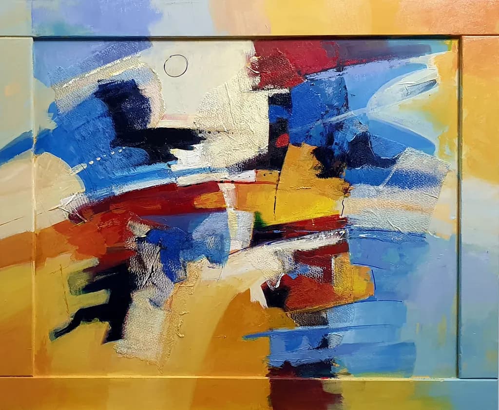 Vibrant Harmony: An Abstract Dance of Color and Emotion