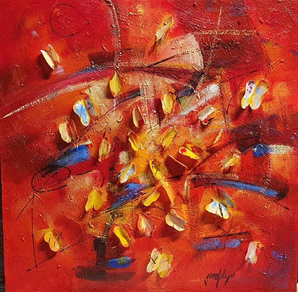Vibrant Whispers: A Dance of Color and Emotion in Abstract Art