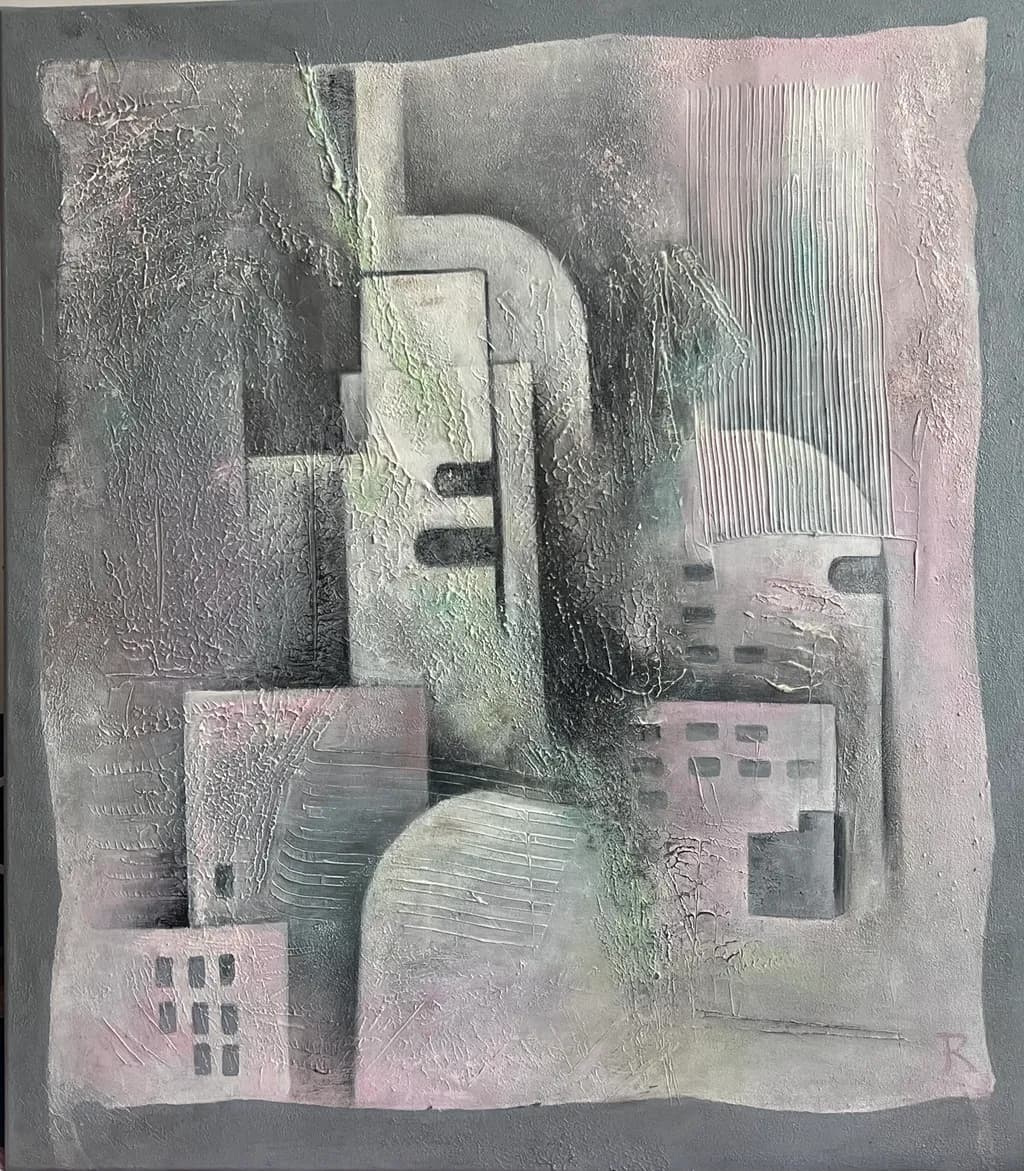 Urban Echoes: A Dreamlike Exploration of Abstract Architecture in Soft Hues