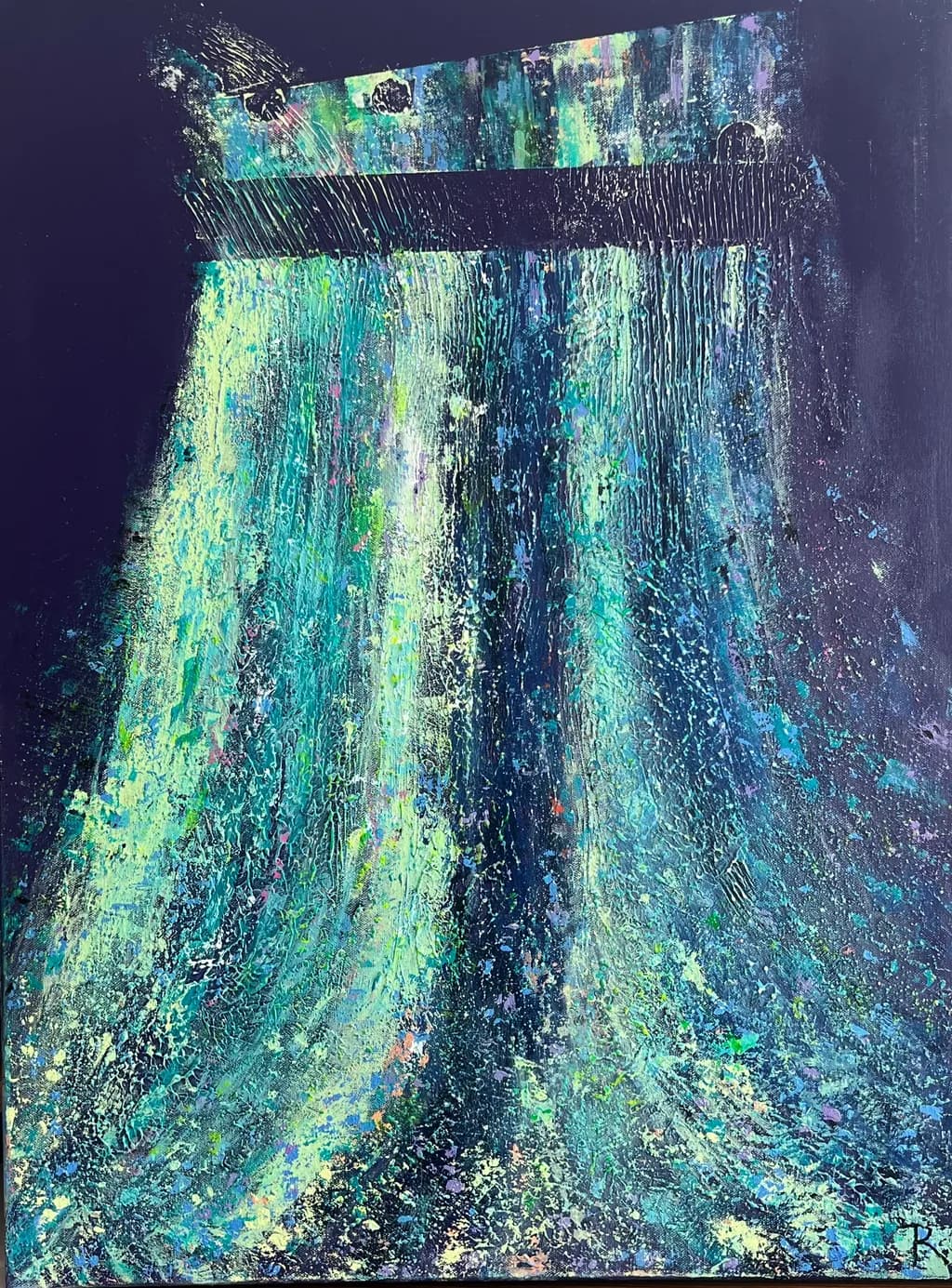 Whispers of the Waterfall: A Dance of Color and Light