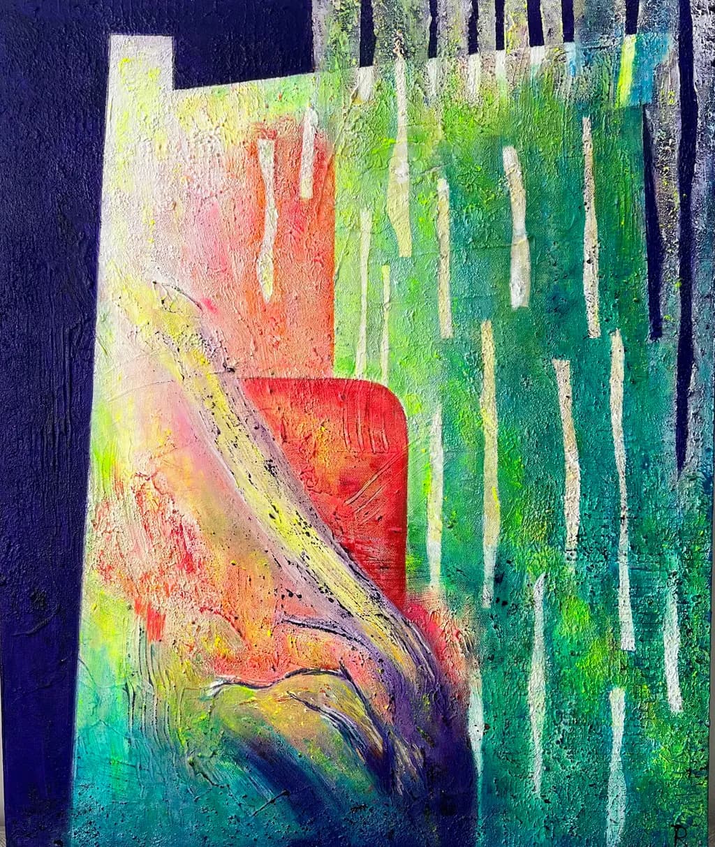 Vibrant Echoes: A Dance of Color and Texture in Abstract Expressionism