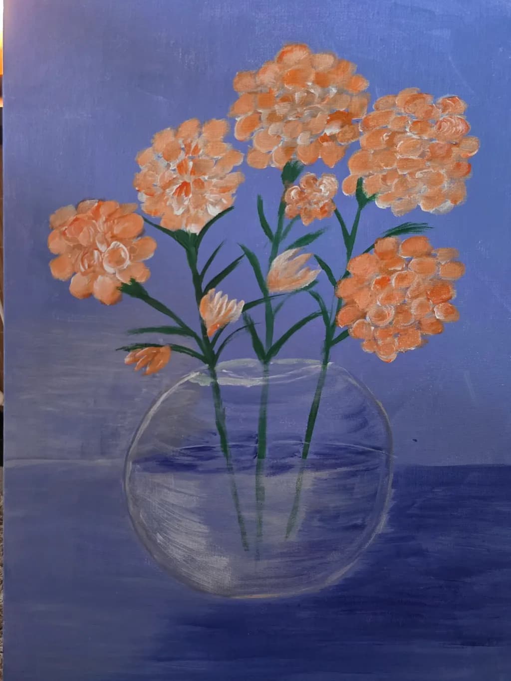 Peach Bloom Reflection