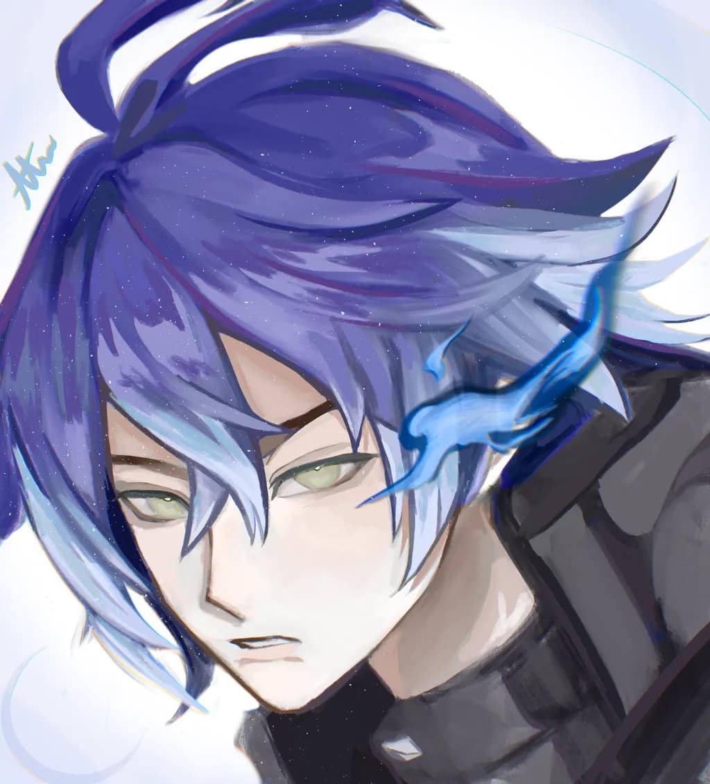 Blue Flame Gaze