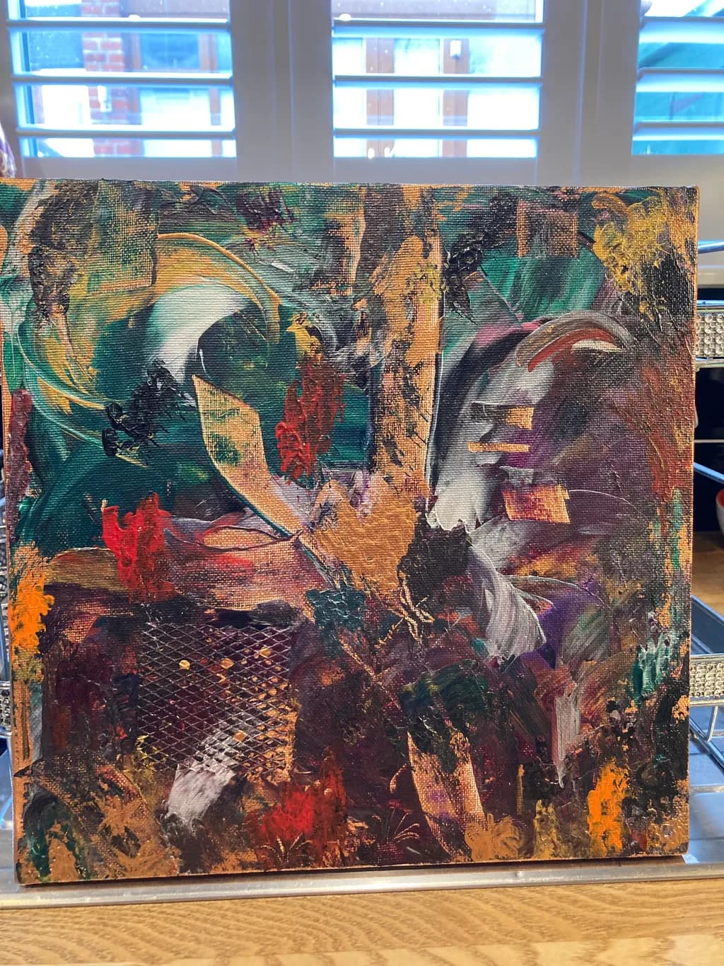 Vibrant Whispers: An Abstract Journey Through Color and Texture