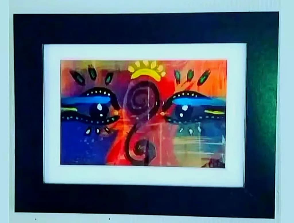 Whispers of Color: A Vibrant Dance of Eyes and Spirals