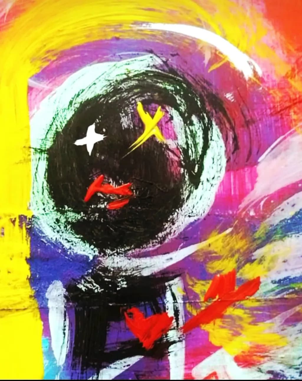 Whirlwind of Emotions: A Vibrant Exploration of Inner Turmoil and Expression