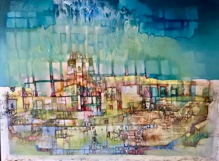 Whispers of Color: A Dreamlike Landscape in Abstract Harmony