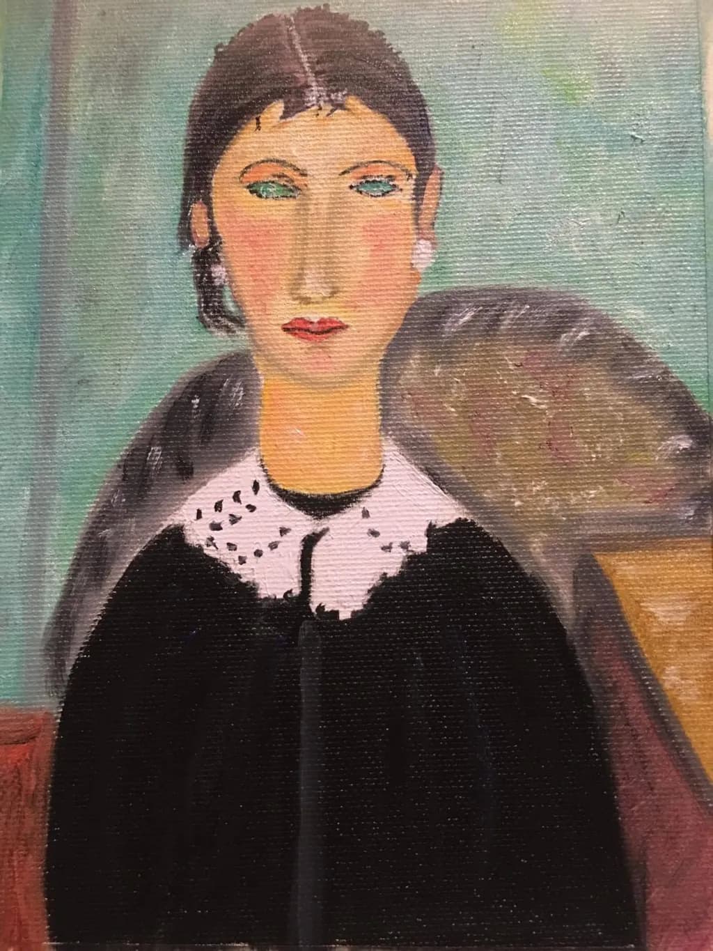 Serene Portrait: A Stylized Expression of Timeless Elegance
