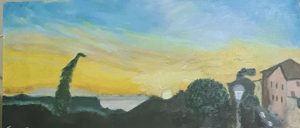 Whispers of Dusk: A Serene Sunset Over Urban Silhouettes