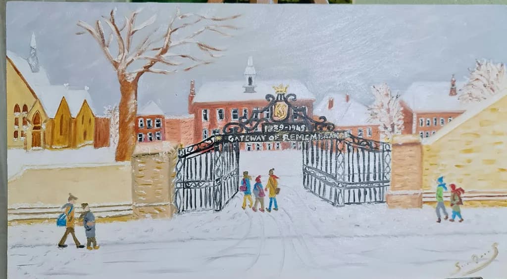 Gateway of Remembrance: A Winter's Tale in Snow and Silence