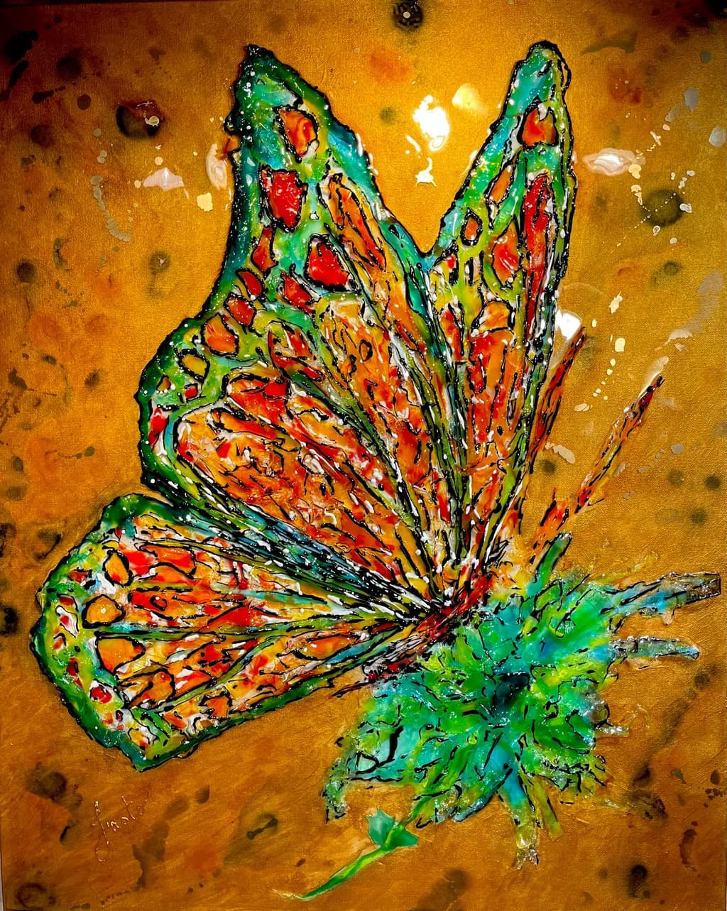 Color Burst Butterfly